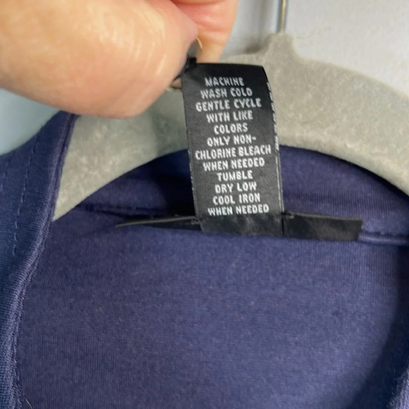 Inc International Concepts Military Style Blazer Jacket Navy Blue Stretch Size M - Picture 9 of 11